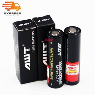 [โค้ด FEBINC30 ลด 30%] ถ่านชาร์จ AWT 18650 3400 MAh 40A (สีดำ) 2 ก้อน ถ่าน