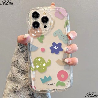 ✅เคสโทรศัพท์มือถือแบบนิ่ม ใส กันกระแทก ลายดอกไม้ หลากสี สําหรับ iPhone 14 13promax 12 11 7 8p xsxr