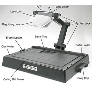 (เหลือ1ชิ้น) 74064 Work Stand w/Magnifying Lens 4950344062560