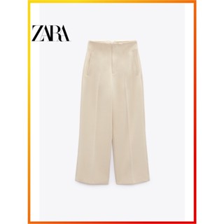 Zara ฤดูใบไม้ผลิ ใหม่ ผู้หญิง มืออาชีพ อารมณ์ การเดินทาง กางเกงขาตรง 9929125 712