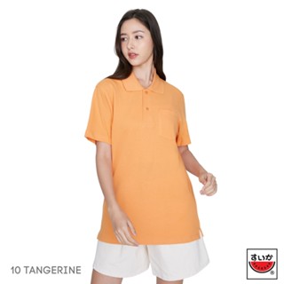 แตงโม (SUIKA) - เสื้อแตงโมคอปก POLO ชาย-หญิง (10 TANGERINE )