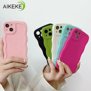 เคสโทรศัพท์มือถือ ซิลิโคนนิ่ม กันกระแทก ลายคลื่นน่ารัก สีพื้น สําหรับ Xiaomi 12T Pro Mix 4 Poco F4 F3 F2 Pro X4 GT X2