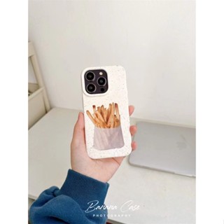 เคสโทรศัพท์มือถือแบบนิ่ม tpu ลายเฟรนช์ฟราย สําหรับ iPhone 11pro 14 14promax 14pro 11 12 12PRO 12PROMAX 13 13pro 13promax