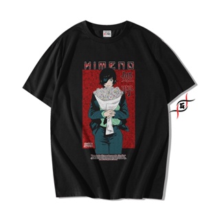 tshirt เสื้อยืด ผ้าฝ้าย พิมพ์ลายการ์ตูนอนิเมะ Genryu Himeno Chainsaw Man Combed 24s สําหรับผู้ชาย(S-5XL)