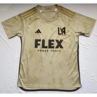 เสื้อกีฬาแขนสั้น ลายทีมชาติฟุตบอล Los Angeles FC 2324 ชุดเยือน ไซซ์ S - 3XL