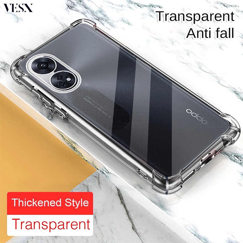 เคสใสกันกระแทกสำหรับ OPPO 13 Reno 12F 12 11F 11 10 8T 8 8Z 7 7Z 6 6Z 5 5Z 5F 4 3 Pro Plus Pro+ 2 2Z 2F 10X Zoom 5G 4G 2024