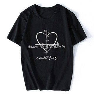 [S-5XL]เสื้อยืดคอกลม แขนสั้น ผ้าฝ้าย พิมพ์ลาย All You Need Is Love Equation Formula แฟชั่นฤดูร้อน สําหรับผู้ชาย คู่รัก