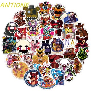 Antione สติกเกอร์ PVC ลายการ์ตูนกราฟฟิตี้ Five Nights At Freddy กันน้ํา สําหรับตกแต่งสเก็ตบอร์ด ไดอารี่ คอมพิวเตอร์ 50 ชิ้น