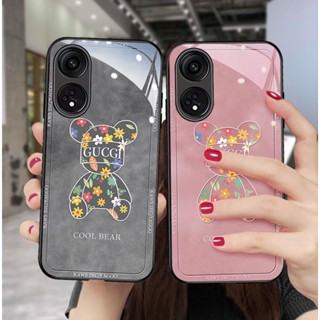 เคส OPPO Reno 10 8T 8Z 7Z 6Z 5G เคส OPPO Reno 10 Plus A78 A98 A57 2022 A77 A77S 5G เคส OPPO Reno10  7 8 Pro 5Gกรณีหรูหรา Liquid Glass กันกระแทกและ Drop-Proof เคสโทรศัพท์