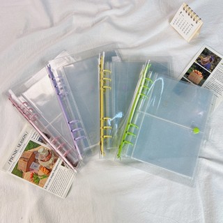สมุดโน้ต PVC แบบใส 6 รู