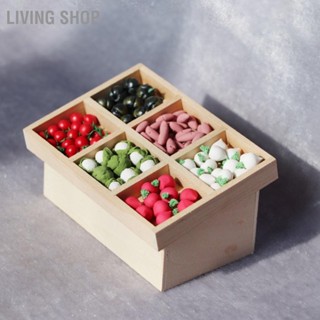 Living Shop โมเดลผัก ผลไม้ ขนาดเล็ก สําหรับบ้านตุ๊กตา 1/12