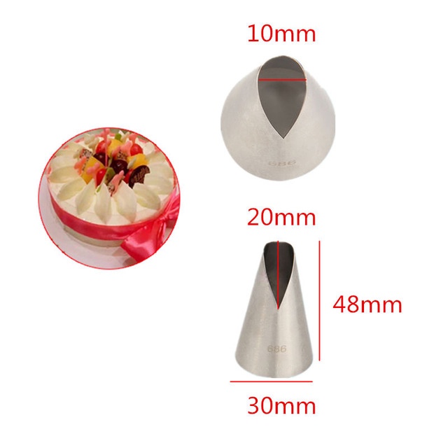 580s#580#686 หัวฉีดไอซิ่ง สําหรับตกแต่งเค้ก เกี๊ยว ครีมตกแต่ง - รูปที่ 5