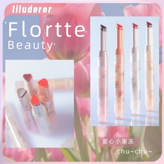 Flortte ลิปสติก First Kiss Stick Love Jelly ลิปสติกปากกา Lip Balm Mirror Water Light Lip Glaze HO