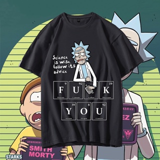 Rick With Morty T-Shirt Smart Science Follow Recommendations Suitable For Men And Women Asian Size 6 Colors Modal S_03