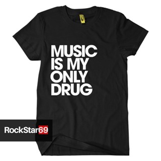 oversize T-shirt Kaos Band MUSIC LS MY ONLY DRUG รองเท้าลําลอง ขนาดใหญ่ สําหรับผู้ใหญ่ ไซซ์ S - 7XL | เสื้อยืด พรีเมี่ยม