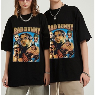 【ขายดี】Gildan เสื้อยืดลําลอง ผ้าฝ้าย 100% แขนสั้น คอกลม พิมพ์ลาย Bad Bunny Singer แฟชั่นฤดูร้อน 2022