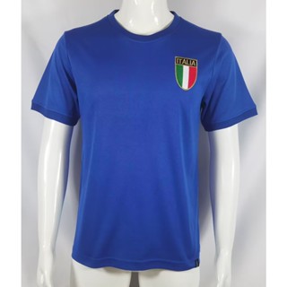 เสื้อกีฬาแขนสั้น ลายทีมชาติฟุตบอล 70 Italy Home เกรด AAA สไตล์เรโทร ไซซ์ S - XXL