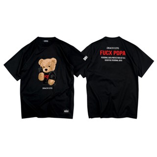 [S-5XL]DRACK - FUXX PDPA สีดำ เสื้อยืดคอกลม