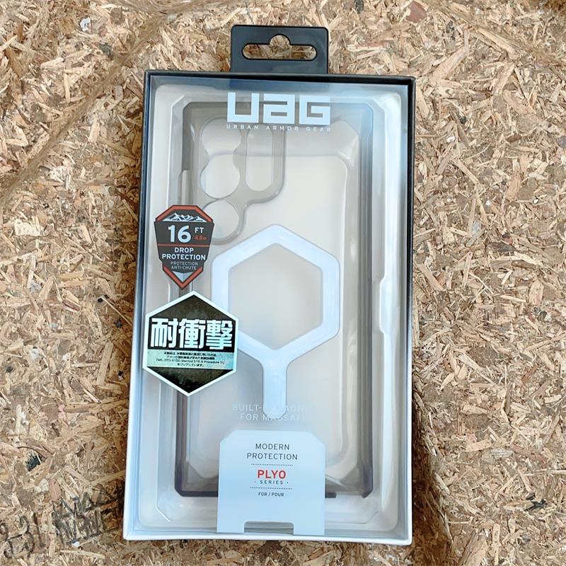 U-a-g Plyo Pro Series เคสโทรศัพท์ แบบใส Samsung Galaxy S22 Ultra Ice Crystal Magnetic Attraction เคสใส