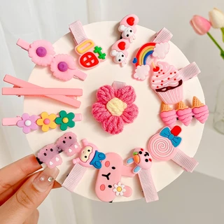 กิ๊บติดผมน่ารัก น่ารัก สําหรับเด็กผู้หญิง จํานวน 14 ชิ้น