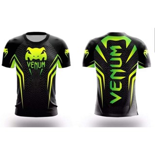 เสื้อยืด ลาย VENUM MMA สีดํา