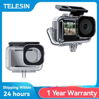 Telesin เคสกันน้ํา 45 เมตร อุปกรณ์เสริม สําหรับ DJI Action 3 DJI OSMO Action 3