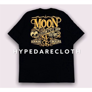 [S-5XL]เสื้อยืด ลาย Yokohama MOONEYES สีดํา นําเข้า ของแท้