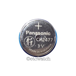 พร้อมส่ง&gt; ถ่านกระดุม Panasonic CR2477 1 ก้อน หรือ 1 แผง 5ก้อน หมดอายุ 06/2031 ถ่าน