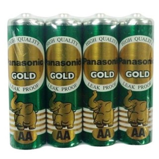 ถ่าน Panasonic Gold ถ่านพานาโซนิค ขนาด AA แพ็ค 4 ก้อน (สีเขียว) สินค้าพร้อมส่ง