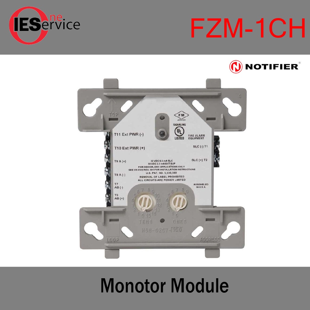 Notifier รุ่น FZM-1CH Monitor module for detector มาตรฐาน UL