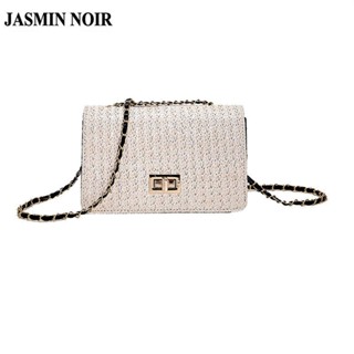 Jasmin NOIR กระเป๋าสะพายไหล่ แต่งสายโซ่คล้อง แฟชั่นสําหรับสตรี