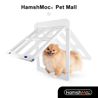 HamshMoc Flap Pet Door Durable Dog Door Extra Large with Security Locking Automatically Close Easy Install Extra Large for Cat Dog