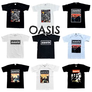 Shiba Inu shop เสื้อไม่ต้องรีด 【ใหม่】รวม OASIS เสื้อยืดวงร็อค โอเอซิส เสื้อวง เสื้อยืดโอเอซิส เสื้อวินเทจ