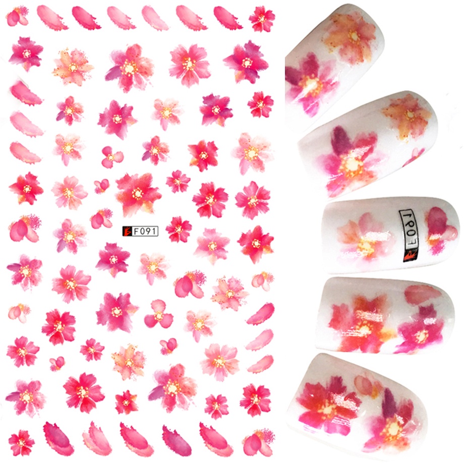 สติกเกอร์ฟอยล์ ลายดอกซากุระ 3D DIY สําหรับติดตกแต่งเล็บ 1 ชิ้น TRF091-F669 - รูปที่ 6