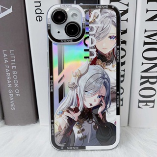 Genshin Impact Shenhe Compatible with iPhone Apple 14 Angel Eyes Clear Full Wrap Phone Case Drop Proof Soft Case Two-Dimensional เคสโทรศัพท์มือถือแบบนิ่ม