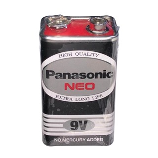 ถ่านไฟฉาย ถ่านไฟฉาย [PANASONIC] 9V Neo 6F22NT/1SL สีดำ (1ก้อน/แพ็ค) ถ่านชาร์จ