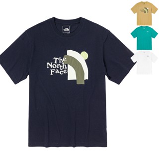 Thenorthface North เสื้อยืดคอกลม แขนสั้น ผ้าฝ้าย ระบายอากาศ ใส่สบาย เหมาะกับฤดูร้อน สําหรับผู้ชาย