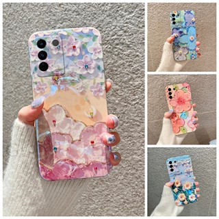 ใหม่ เคสโทรศัพท์มือถือ ซิลิโคนนิ่ม ป้องกัน ลายภาพวาดสีน้ํามัน รูปดอกไม้ สําหรับ Vivo V27 V27 Pro V27E