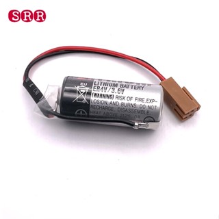 พร้อมส่ง สินค้าพร้อมส่ง ER4V 3.6V แบตเตอรี่  Battery ER4V  (3.6V). TOSHIBA แจ็คน้ำตาล ร้านใน กทม ไทย