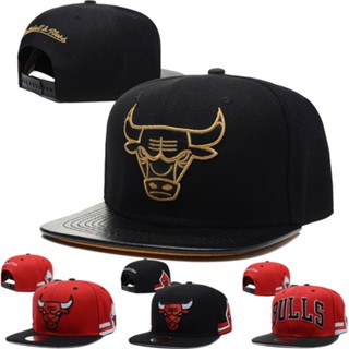 หมวกเบสบอล คุณภาพดี ลายทีม NBA Chicago Bulls สีดํา 2023