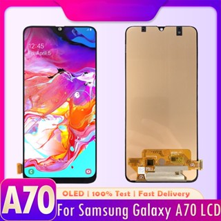 กรอบหน้าจอสัมผัสดิจิทัล LCD สําหรับ Samsung Galaxy A70 2019 A705 A705F SM-A705F