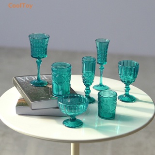 Cooltoy โมเดลแก้วไวน์ แชมเปญ แก้วน้ําจิ๋ว 1:6 สําหรับตกแต่งบ้านตุ๊กตา 7 ชิ้น ต่อชุด