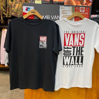 เสื้อยืดแขนสั้นพิมพ์ลายตัวอักษร Vans Vance Otw แฟชั่นผู้ชาย