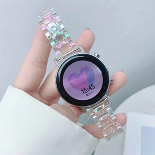 สายนาฬิกาข้อมือ แบบใส สีสันสดใส สําหรับ Samsung Galaxy Watch 6 5 4 4 Classic 40 44 42 46 43 47มม. Galaxy Watch Active 2