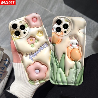 เคสซิลิโคน ลายดอกทิวลิป สีชมพู สําหรับ VIVO Y02 Y16 Y22 Y35 Y21 Y21T Y33T Y33S Y17 Y15 Y12 Y11 Y20 Y20S Y12S Y12A Y91C Y1S Y95 Y93 Y50 Y30i Y15S Y15A