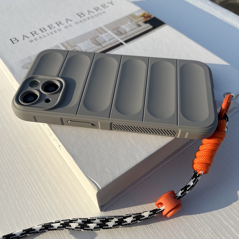 สีเทาซิลิโคนนุ่ม TPU Matte ทนทาน 3D รูปแบบรูปแบบสําหรับ iPhone 16 16Promax 16Pro 15Promax 15 13Promax 14Promax 11 11Promax 12Pro 12Promax 13Pro 14Pro