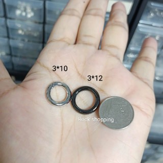 (stainless steel316l) Segment ring  ห่วงเรียบไร้รอยต่อ  2 และ 3 mm( super black ) **วัดความกว้างที่ขอบด้านใน**