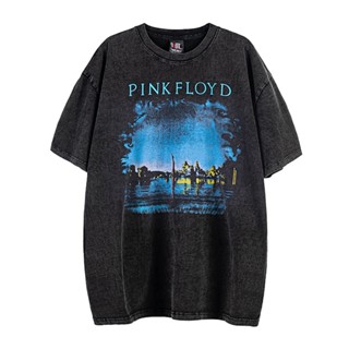 Oversized High Street T-Shirt Pink Floyd Pink Floyd Band Landscape Rock Short Sleeve T-Shirt_01