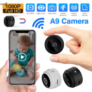 Original A9 mini camera CCTV camera wifi connect to cellphone 1080P HD Webcam Mini IP Camera
 qccuot