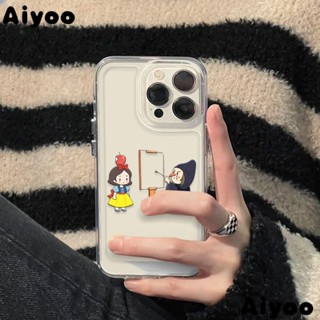 ✅เคสมือถือ แบบนิ่ม แบบใส ลายแม่มด สโนว์ไวท์ สําหรับ iPhone 14 Pro Max iPhone Case 13 12 11 xr s 7 8 Pins iPhone SDP7